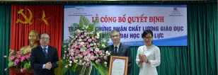 Lễ chứng nhận chất lượng giáo dục của trường